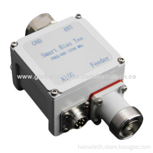 Smart Bias Tee, Provides Low-RF Signal Insertion, Loss from Port 1 to 2, 698-2,700MHz Frequency